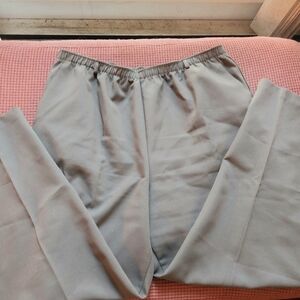 Tan Jay Khaki Grey Elastic Waist Dress Pants. Size 18